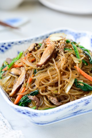 What Koreans eat during Chuseok, ｜ japchae, yukjeon, songpyeon, dong geulangttaeng