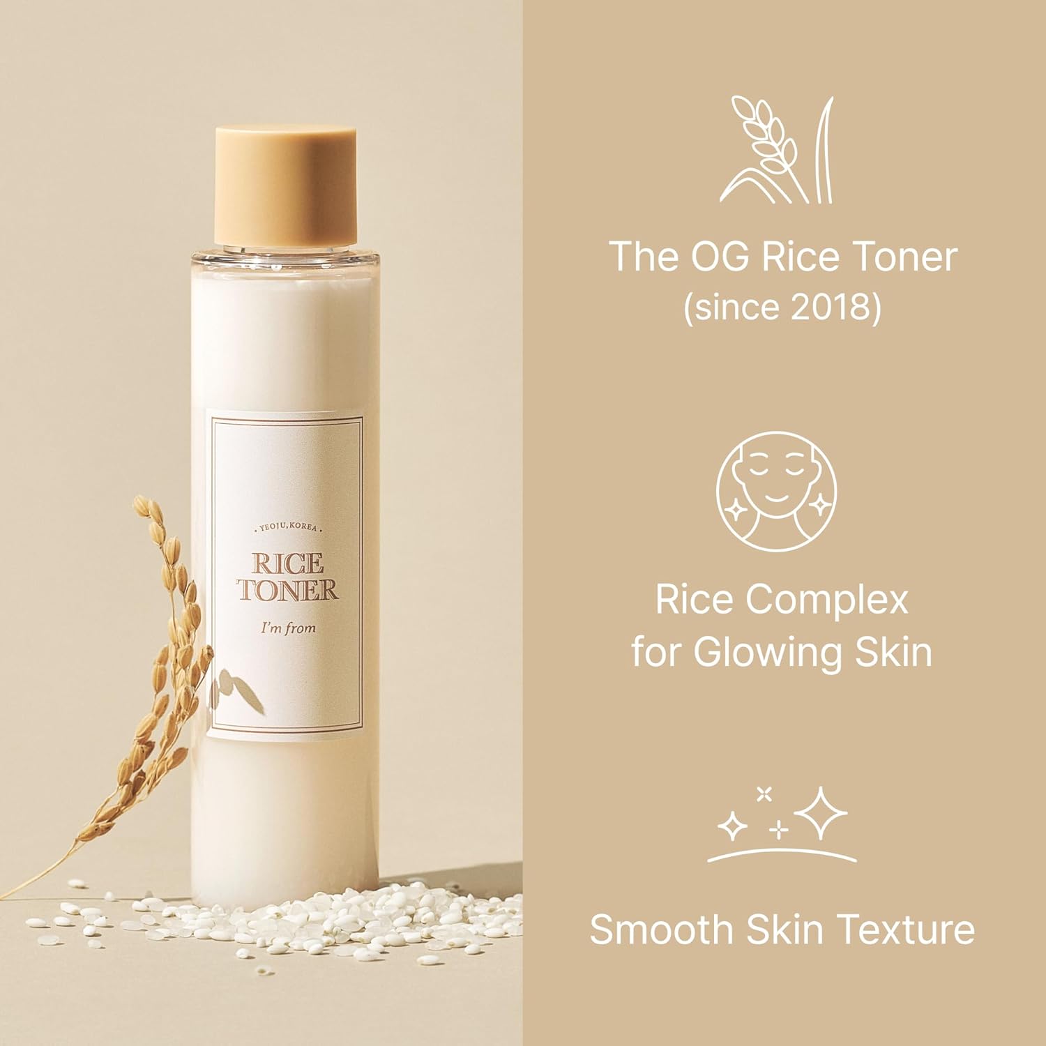 I'm from Rice Toner, Milky Toner for Glowing Skin, 77.78% I'm From Rice Toner, Vegan Skincare Review ｜K-Beauty Products Black Friday Deals