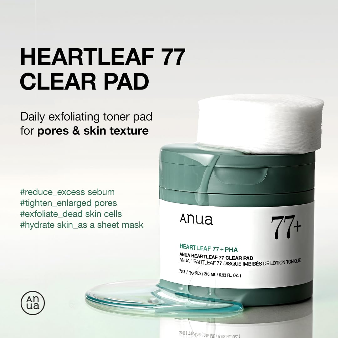 Anua Heartleaf 77 Clear Pad 70P Set Soothe Your Skin with Anua Heartleaf 77 Clear Pad 어성초 패드 아누아