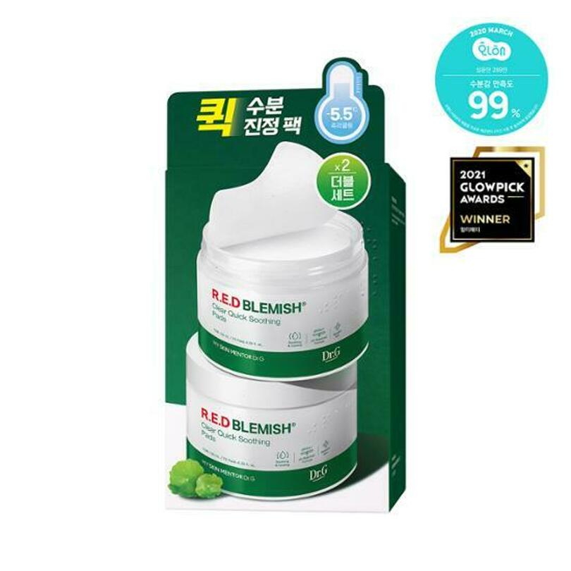 Korean Skincare Products: Dr.G Red Blemish Clear Quick Soothing Pads 닥터지 수분 진정팩 블랙 프라이데이 세일 BLACKFRIDAY SALE