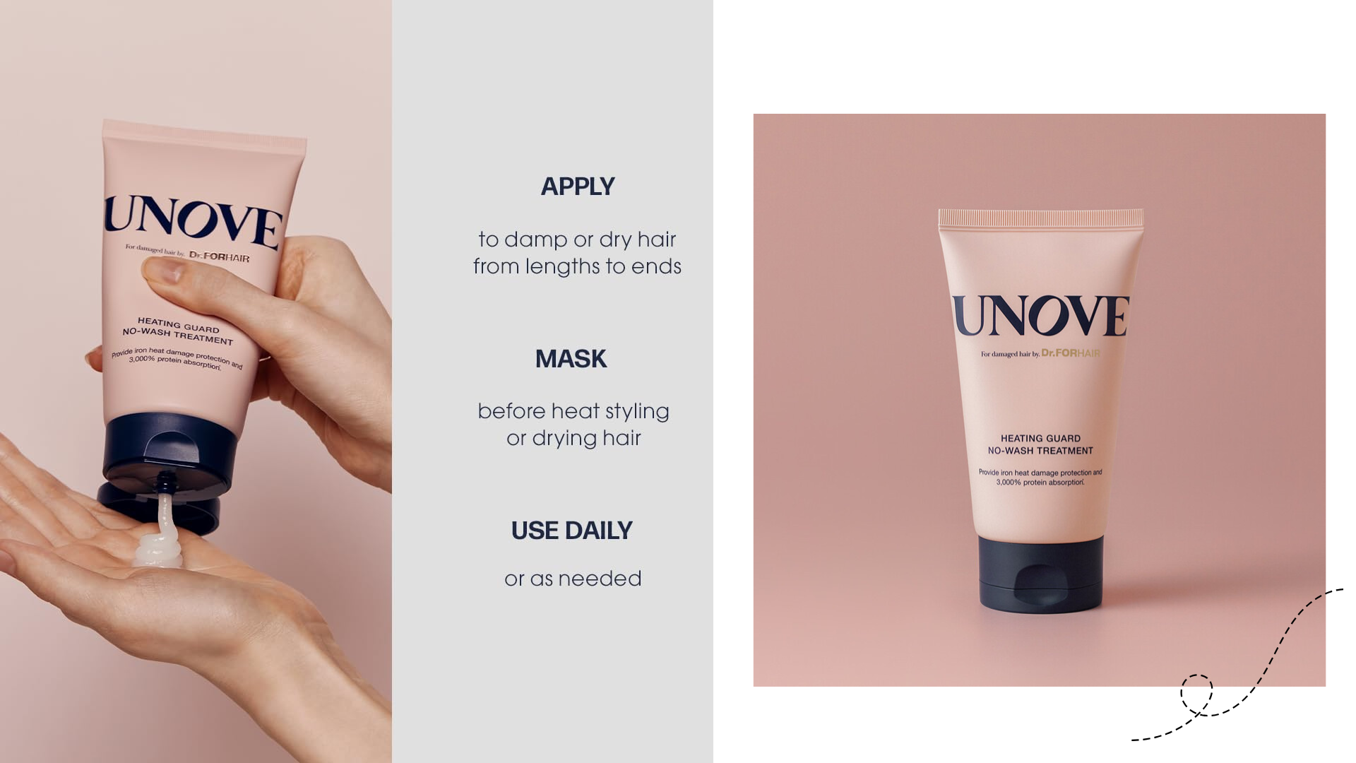 UNOVE Heating Guard No-Wash Treatment : Top Haircare Brand in Olive Young 