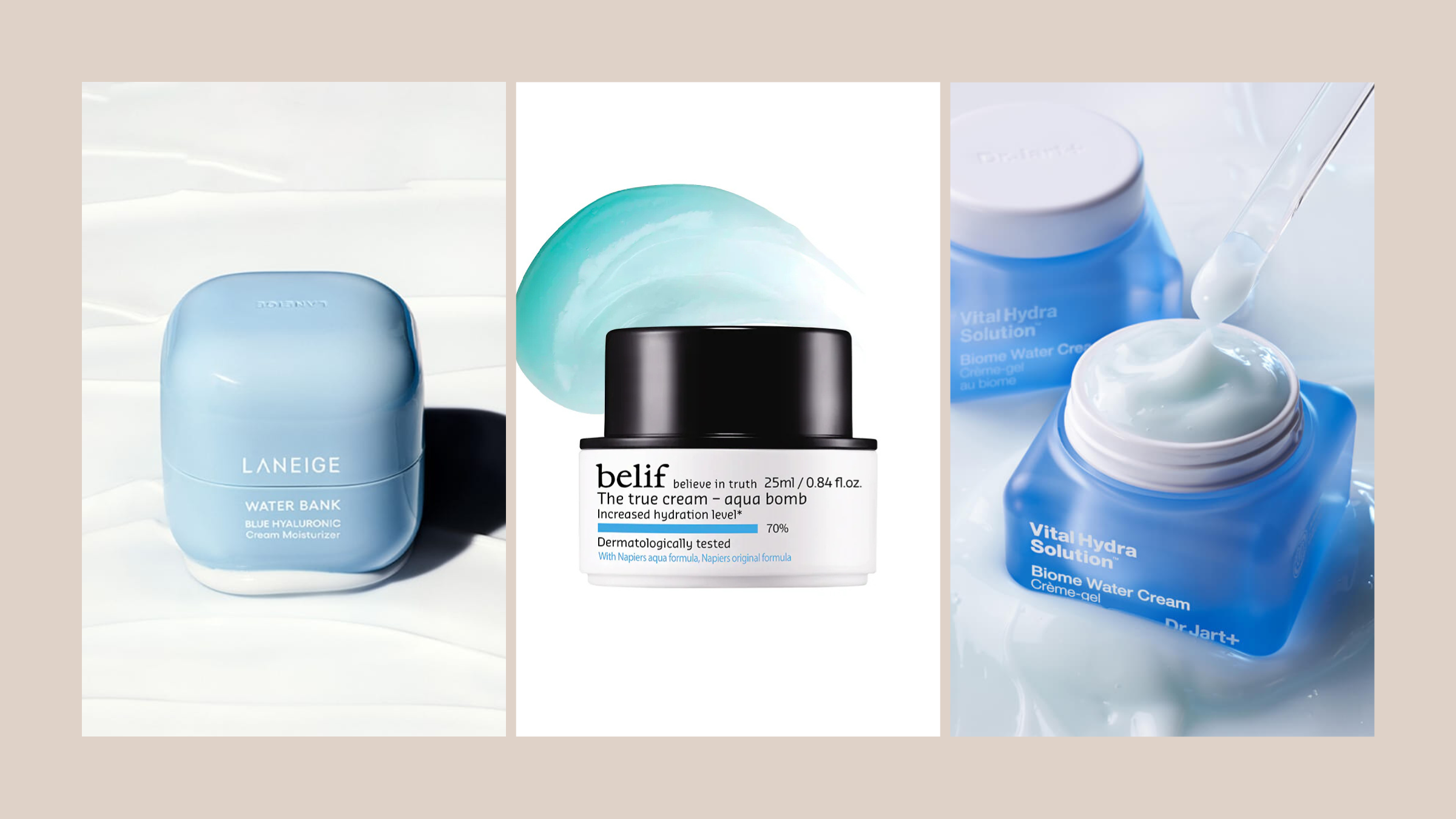 Stay Cool & Glowy Best Korean Water Creams for Summer.png korean water cream  best moisturizer for summer  lightweight korean moisturizer  gel cream for oily skin  hydrating korean moisturizer  korean skincare for summer  summer moisturizer for face  non greasy face cream  water-based moisturizer  laneige water bank cream  belif aqua bomb  nature republic watery cream  cooling moisturizer  moisturizer for hot weather  korean gel moisturizer  oil-free moisturizer  best moisturizer under makeup  green tea moisturizer  hyaluronic acid cream korean  soothing korean moisturizer